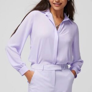 WHBM Lavender Blouse